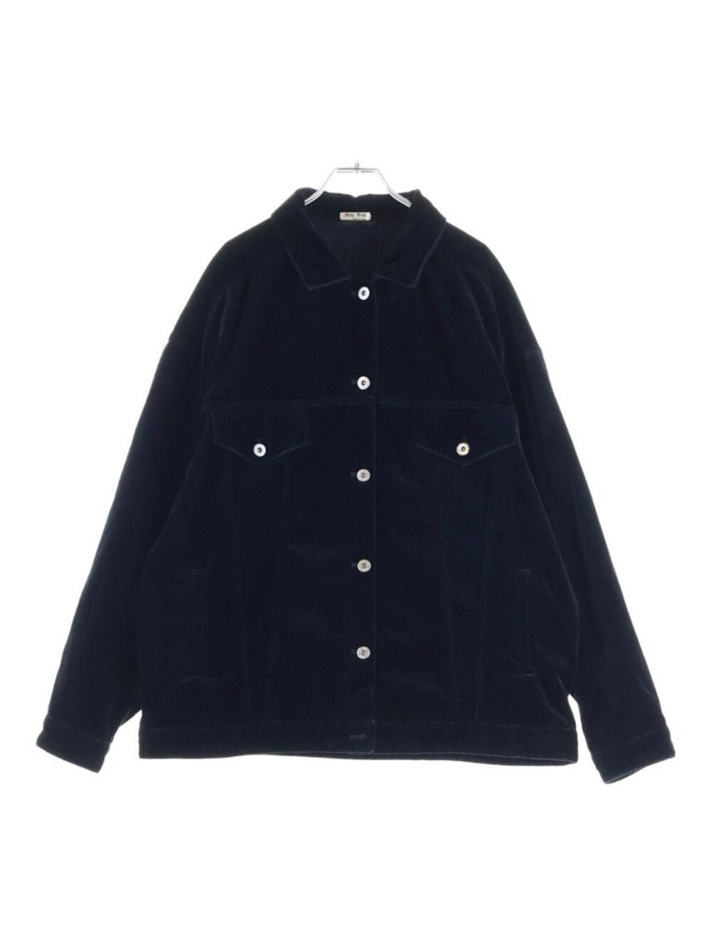 Miu Miu Tour Velvet Jacket Tracker Black